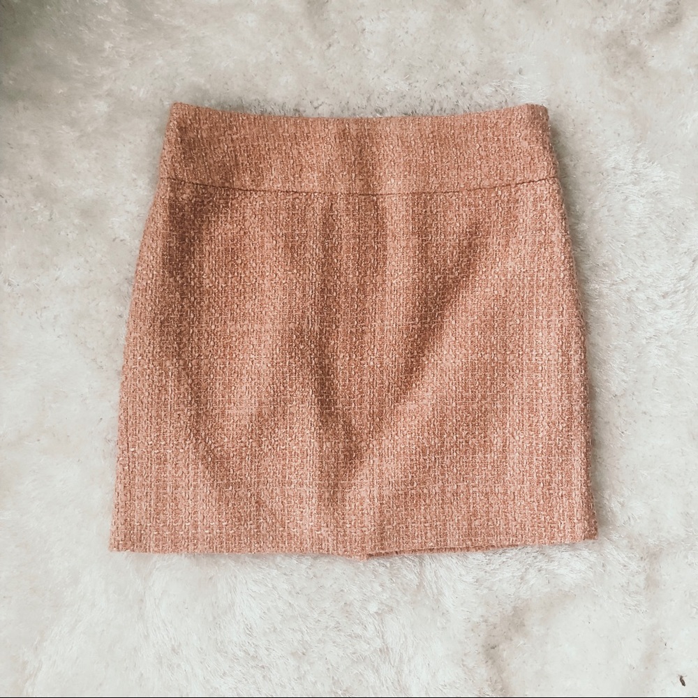 The Limited Blush Pink Tweed Mini Skirt Size 0